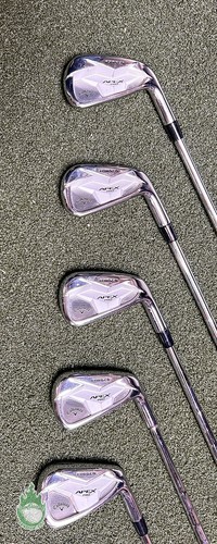 Used RH Callaway APEX Pro Forged '19 Irons 4-AW 130g Extra Stiff Steel Golf Set - Picture 5 of 11
