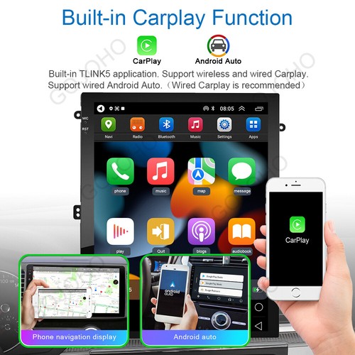 9.7" For Hyundai Santa Fe IX45 2013-2017 Android 13 Car Stereo Radio GPS Carplay - Picture 8 of 24