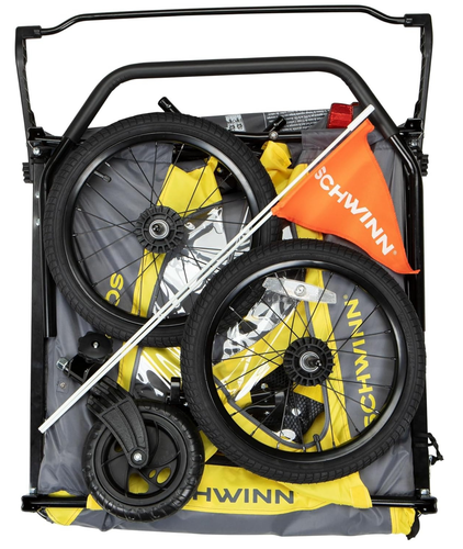 Rimorchio bici doppio Schwinn Willow River con kit passeggino NUOVO SPEDIZIONE LO STESSO GIORNO - Foto 9 di 13