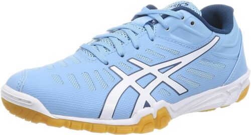 ASICS Table Tennis Shoes ATTACK EXCOUNTER 2 Blue White 1073A002 US7.5(25.5cm) - Picture 1 of 7