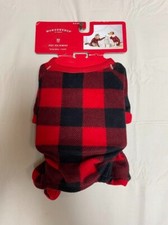 Wondershop at Target XSmall Black Red Buffalo Check Small Pet Pajamas Unused