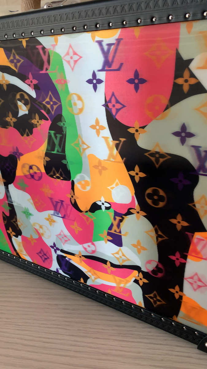 LOUIS VUITTON COTTEVILLE BRIEFCASE 16 WATCHES HAND-PAINTED MEN