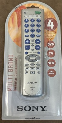 NEW SEALED Sony Multi Band Remote Commander RM-V202 New DVD TV VCR SAT CABLE