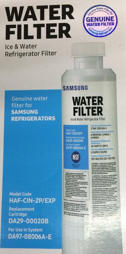 NEW 2 PACK Genuine Samsung DA29-00020B HAF-CIN-2P/EXP Refrigerator Water Filter - Picture 2 of 7