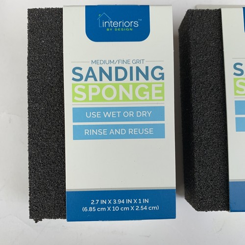 Interiors by Design Trockenbau Schleifschwamm mittlere/feine Körnung, nass/trocken (12 Stück) - Bild 3 von 4