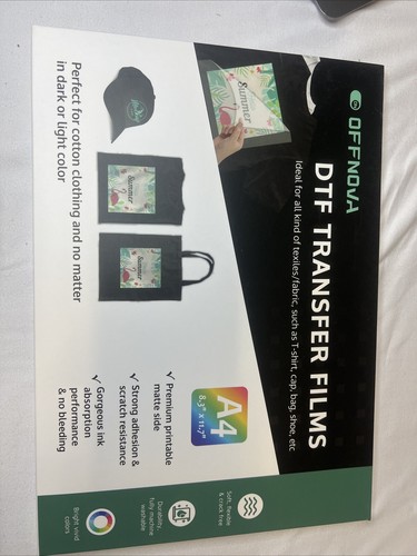 OffNova DTF Transfer Films (30 Sheets) A4 PET Heat Transfer Paper Print - 第 7/14 張圖片