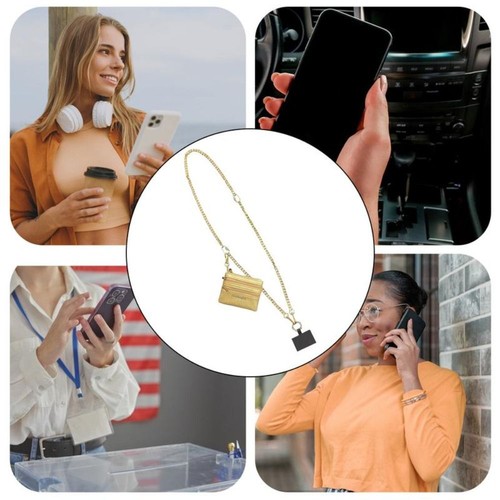 Hanging Cord Phone Strap Zippered Pouch Crossbody Clip And Go Strap Women Girl - 第 8/12 張圖片