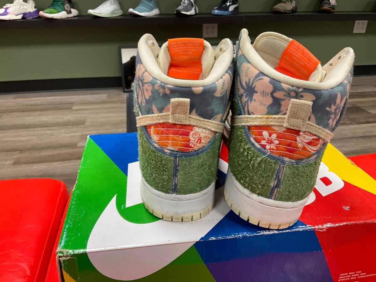 NIKE SB DUNK HIGH PRO QS HAWAII CZ2232-300 SIZE 9 UK8 EUR42 NIKE SB DUNK HIGH PRO QS HAWAII CZ2232-300 SIZE 9 UK8 EUR42