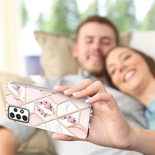 Funda con soporte de anillo de mármol 360° para Samsung Galaxy A15 A54 A05S A35 - Imagen 7 de 48