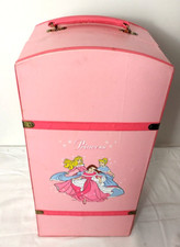 Disney Princesa Armario Armario Estuche de Transporte, Rosa con Cajones y Percha