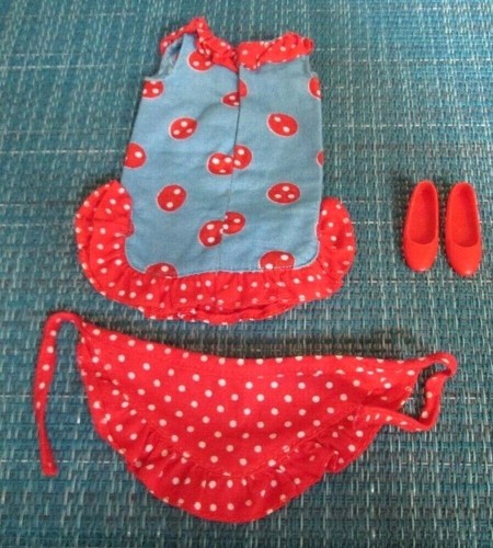 1966 "SKIPPER" FASHION~*CAN YOU PLAY?*~#1923~DRESS~SCARF+FLATS~"JAPAN"~EXCELLENT - Picture 2 of 5