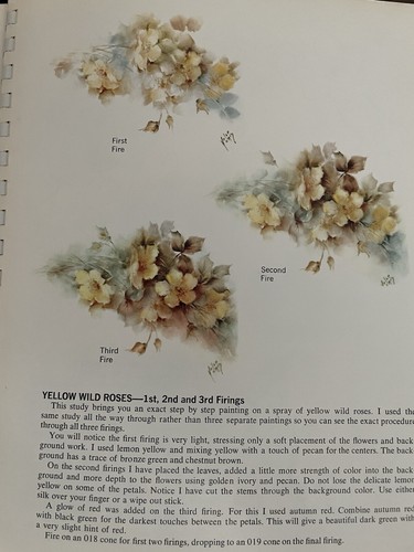 Painting Wild Roses China Painting Book By Helen Humes - Picture 4 of 4