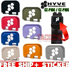 HYVE Technologies Billet Aluminum Slide End Plate for CZP-10C CZP-10S HYVE LOGO