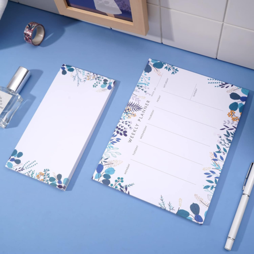 Weekly Planner Notepad Tear off Set of 2 Weekly Calendar Pad 52 Undated to Do Li - Picture 7 of 12