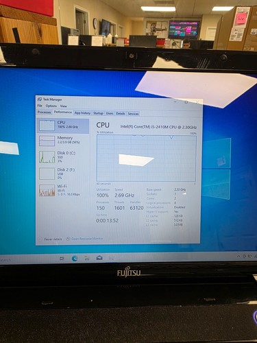 Fujitsu Lifebook AH531 Laptop 15.6" Intel i5-2410M, 4GB RAM, 240GB SSD, Win 10 - Afbeelding 14 van 16