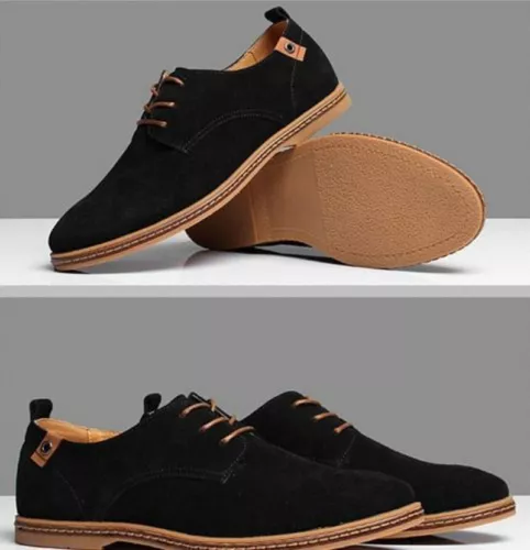New Casual Suede European style leather Shoes Men's oxfords Multi Size Fashion - Picture 3 of 15