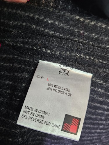Woolrich Damen Wollweste, Gr. L verstellbarer Rücken ärmellos grau Taschen - Bild 9 von 9