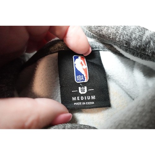 Felpa con cappuccio Los Angeles Lakers Lebron James NBA grigia basket taglia Med - Foto 5 di 7
