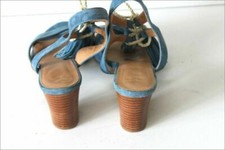 Escarpins Minelli En Cuir Bleu Nuit Taille 36 - Vintage, Occasion En Très Bon état (TBE)