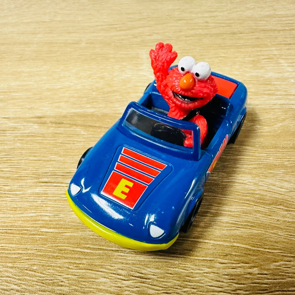 Elmo Blue Yellow Red Diecast Coupe 2008 Learning Curve Sesame Street Workshop - Image 2 of 4