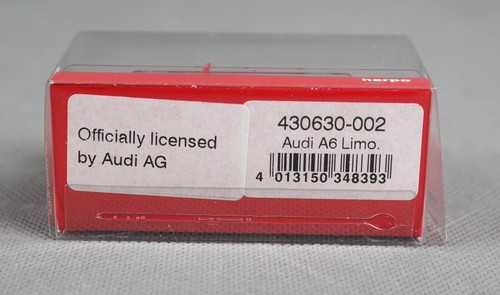 HERPA 430630-002 H0 1:87 Audi A6 Limousine, misano rot metallic NEUWARE! - Picture 5 of 5
