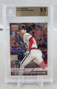 2018 Topps Now Shohei Ohtani #650 Rookie RC # /2967 SP BGS 9.5 LA Angels