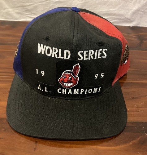 CLEVELAND INDIANS MLB Hat Baseball Cap Drew Pearson 1995 World Series