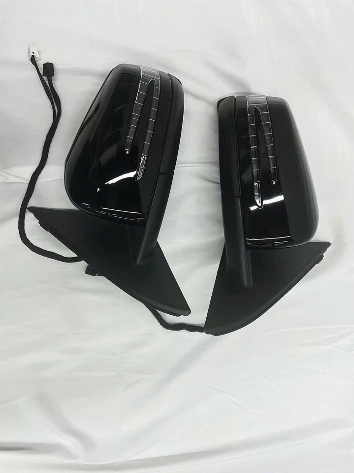 W176 汽车侧门镜一对适用于梅赛德斯奔驰 A 级 A180 A200 A250 黑色 — 第 3/4 张图片