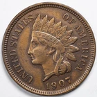 1907 Indian Head Penny Cent  Extremely Fine (XF)