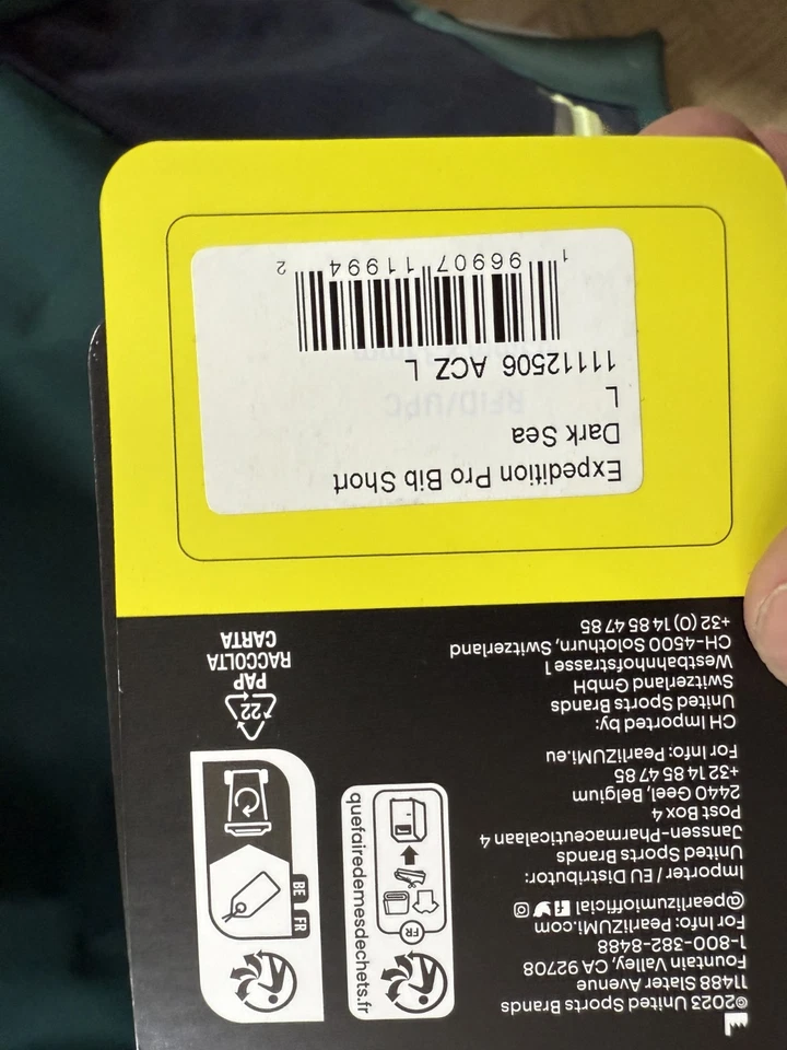 Culotte con tirantes Pearl Izumi Expedition Pro - Para hombres Mediano Drk Seas $325 Minorista NUEVO Foto 3 de 4