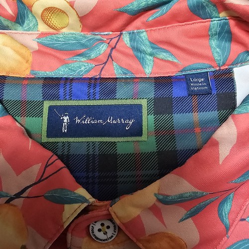 William Murray Herren "That's a Peach, Hon" Hawaii Golf Polo Pink Punch Gr. L - Bild 3 von 10
