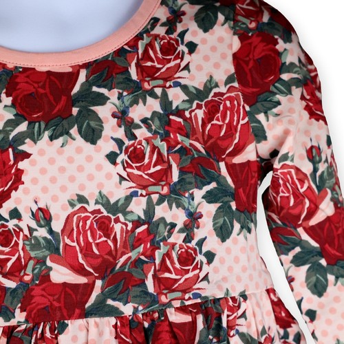 MATILDA JANE KENSLEY GIRLS FLORAL DOT PRINT DRESS Size 4 NWT - Picture 8 of 10