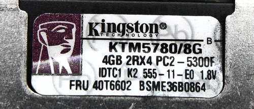 IBM KTM5780/8G 8GB (2X4GB) 667 MHz PC2-5300 FB-DIMM Fully Buffered Memory - Picture 2 of 7