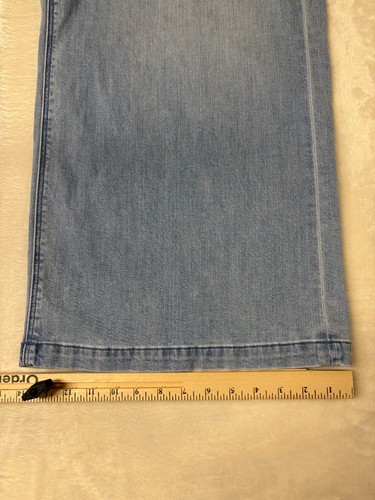 American Eagle Low Rise Ultra Wide Leg Jeans Damen XL blau helle Waschung - Bild 16 von 17