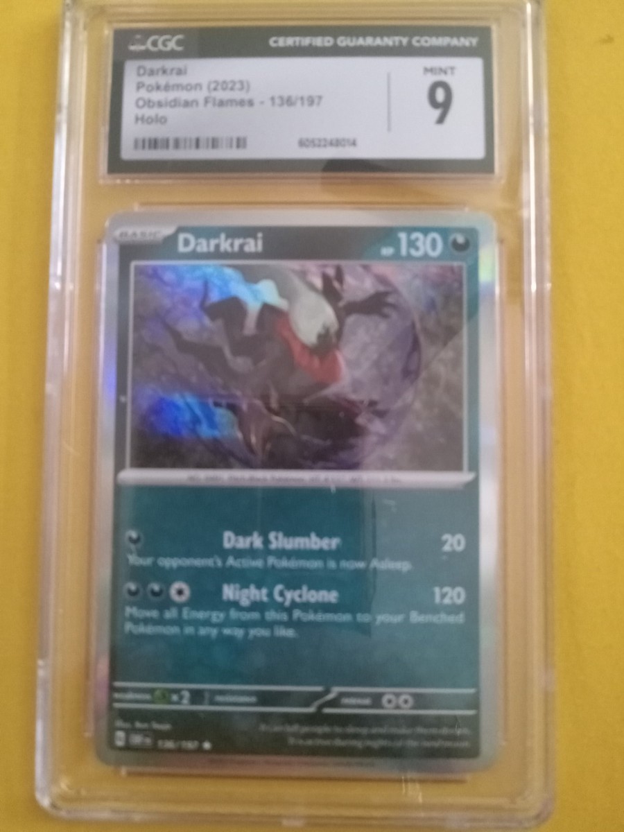 Darkrai 136/197 Sv03: Obsidian Flames Holo CGC 9 | eBay