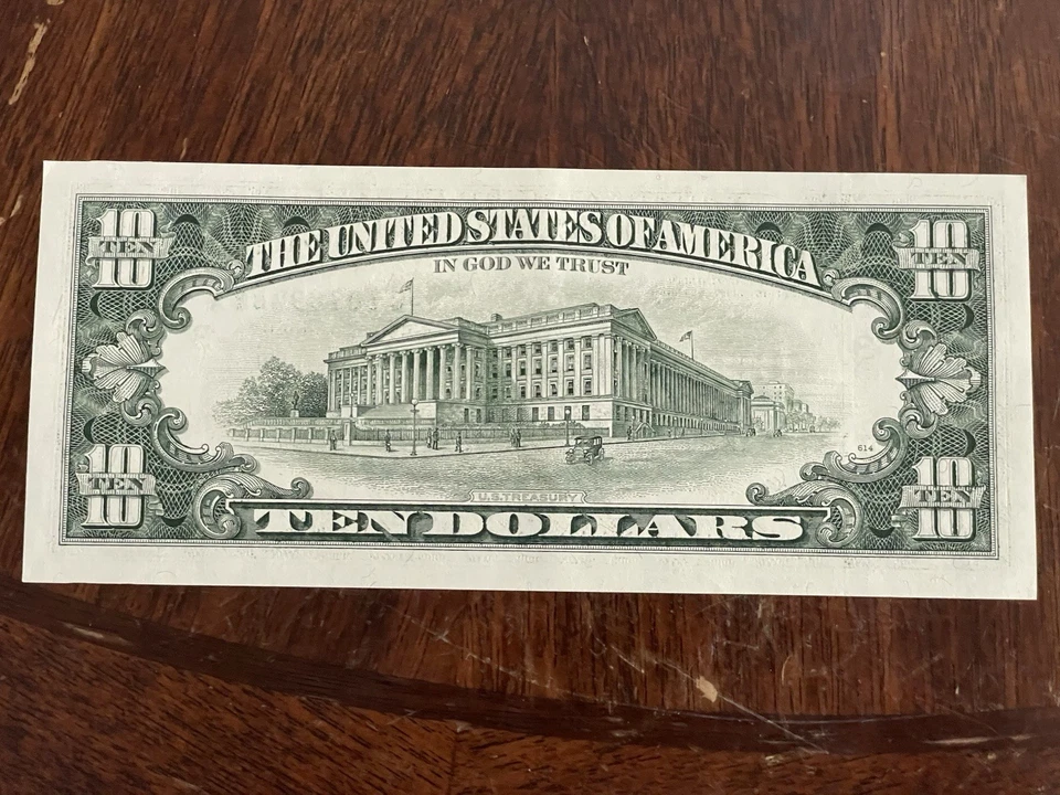 (2) 1995 - $10 Dollar Bill Note Clean Crisp Sequential Number 18789486 18789487 - Image 2 of 4