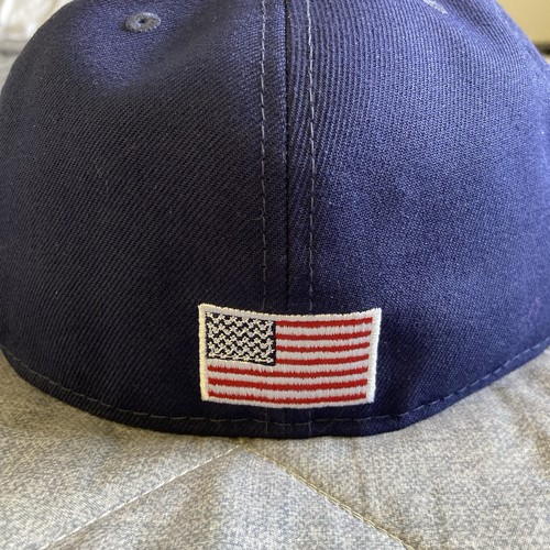 USA World Baseball Classic New Era Fitted Hat 7.5 7/12 Navy Blue Polyester - Picture 4 of 9