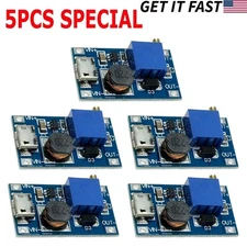 5pcs DC-DC Micro-USB Step Up Boost Module 2-24V IN 5-28V Output Power Converter-