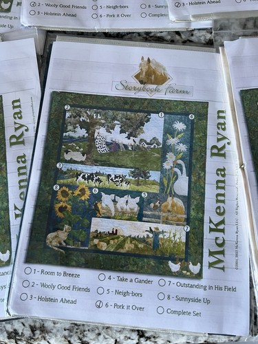 Kit completo de edredón corte láser McKenna Ryan Storybook Farm aplique - Imagen 13 de 19
