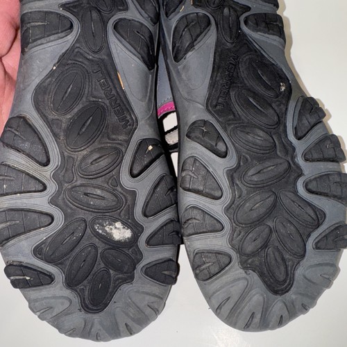 Sandalias Merrell Mujer Rosa Gris Pantera Exterior Campamento Caminata Talla 7 - Imagen 6 de 12