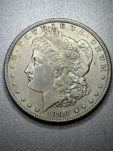 🔥1898 Morgan Silver Dollar, Uncirculated, Nice Features, BID TO WIN🔥