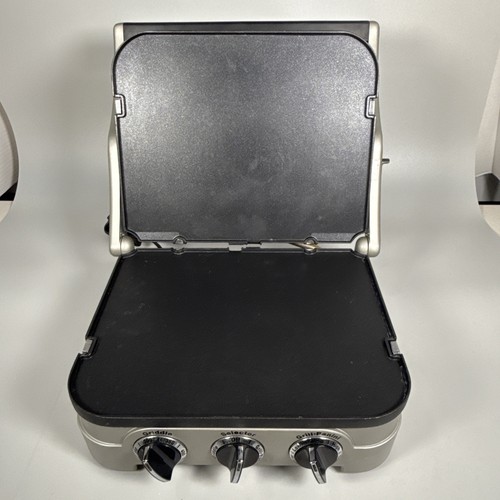 Cuisinart GR-4 Griddler BELGIAN WAFFLE Plates & Panini Maker Grill Set - Picture 9 of 16
