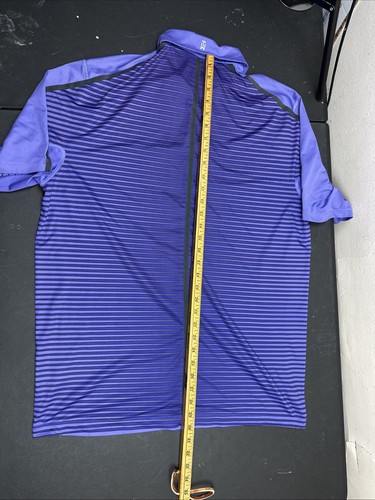 Nike Polo Mens Large Purple Tiger Woods Collection Snap Button Golf Performance - Picture 6 of 7
