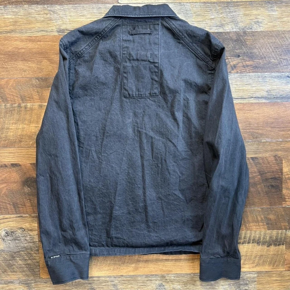 Abrigo de mezclilla G Star crudo Motac ajustado motociclista motocicleta chaqueta talla pequeña Foto 2 de 4