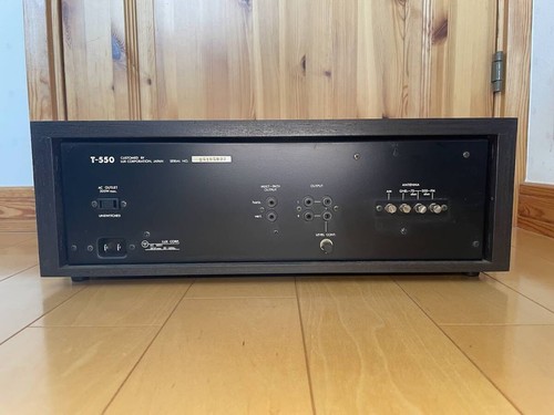 Luxman T-550 Solid State AM/FM Stereo Tuner Maintained Tested Japan FedEx JN02 - Zdjęcie 5 z 10