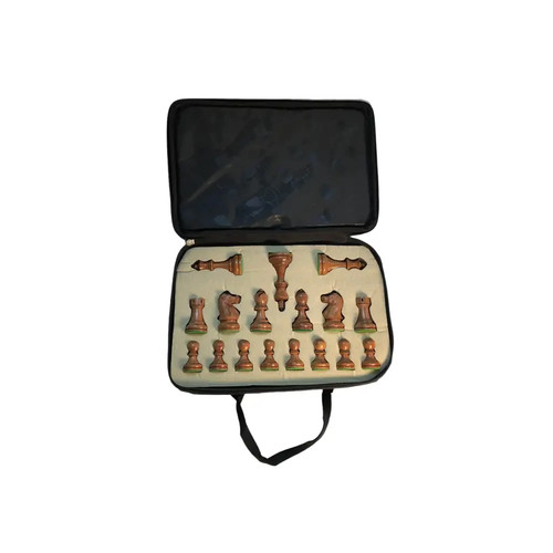 Jeu d'échecs Ultimate Babul en bois super lesté 4 reines avec étui de voyage - Photo 10 sur 12