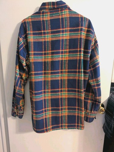 Camisa de franela a cuadros Madewell vintage manga larga con botones para hombre mediana - Imagen 2 de 4