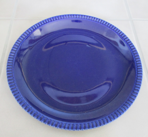 Cerind Porcelana CEJI Cobalt Blue 10 1/2" Dinner Plate Pie Crust Edge Portugal