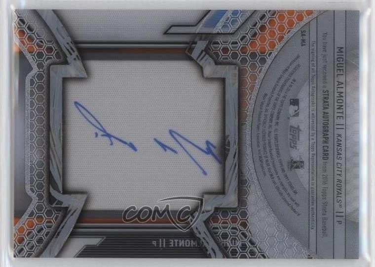 2016 Topps Strata Auto Orange /125 Miguel Almonte #SA-MA Rookie Auto RC - Image 2 of 2