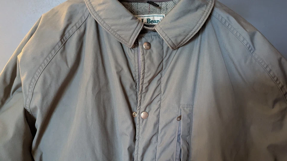 Vintage LL Bean Coat Mens Extra Large Wool Lined Parka Made USA Workcoat - Image 2 of 4